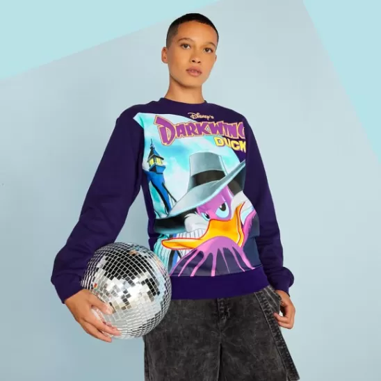 Clothing** Darkwing Duck Pullover Sweatshirt For Adults