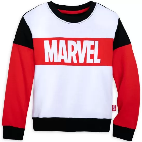 Clothing** Marvel Logo Sweatshirt And Pants Set For Kids