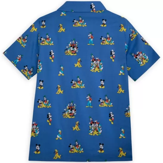 Clothing** Mickey Mouse And Friends Woven Shirt For Adults