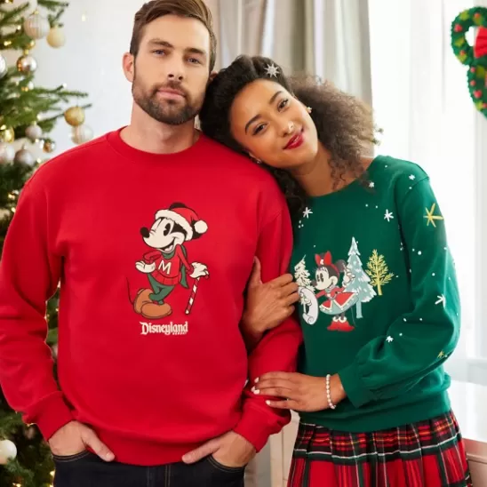 Clothing** Mickey Mouse Christmas Sweatshirt For Adults – land