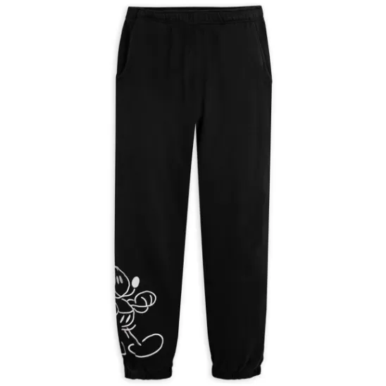 Clothing** Mickey Mouse Genuine Mousewear Sweatpants For Adults – Black