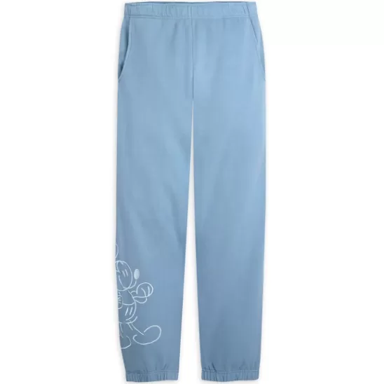 Clothing** Mickey Mouse Genuine Mousewear Sweatpants For Adults – Blue