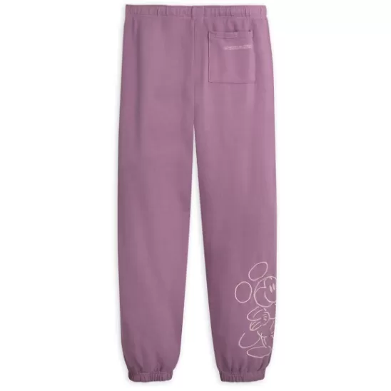 Clothing** Mickey Mouse Genuine Mousewear Sweatpants For Adults – Plum