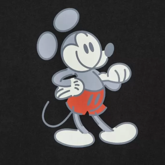 Clothing** Mickey Mouse Genuine Mousewear T-Shirt For Adults – Black