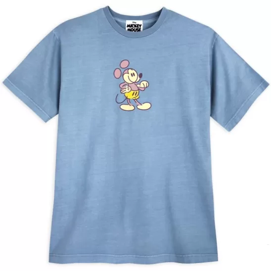 Clothing** Mickey Mouse Genuine Mousewear T-Shirt For Adults – Blue