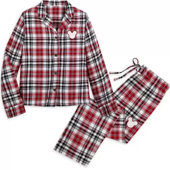 Clothing** Mickey Mouse Holiday Plaid Sleep Set For Adults