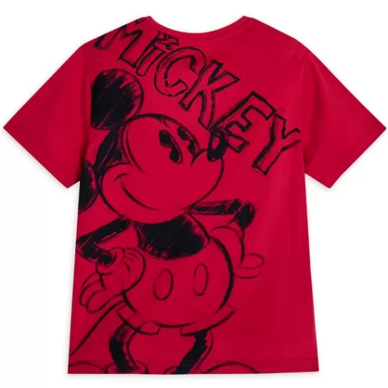 Clothing** Mickey Mouse Sketch T-Shirt For Kids