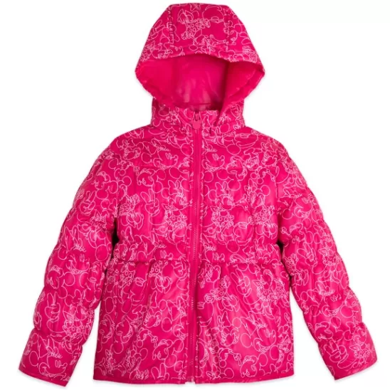 Clothing** Minnie Mouse Hooded Puff Jacket For Kids