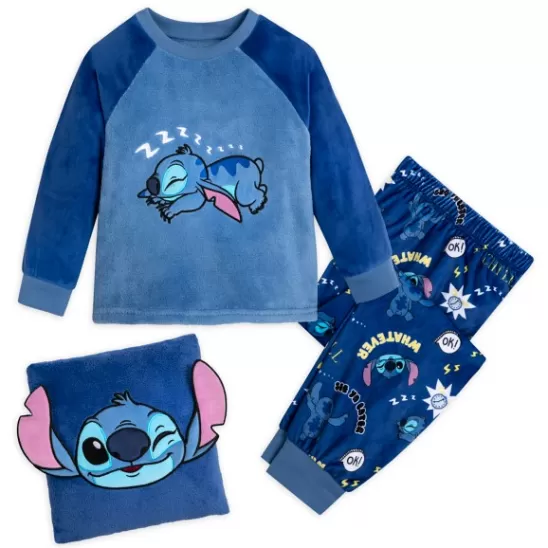 Clothing** Stitch Pajamas And Pillow Set For Kids